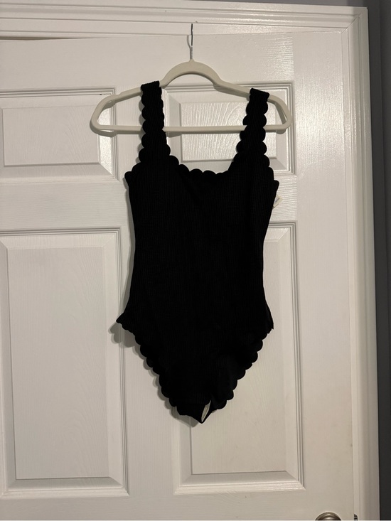 aerie Other - aerie Black Scallop-Edge One-Piece Swimsuit